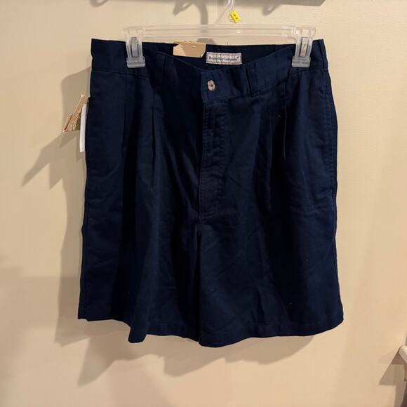 Vintage Bugle Boy Navy Chino Shorts NWT Size 30 - Picture 1 of 5